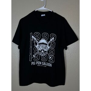 Pig Pen‎ Saloon Park City Utah 1999 25 Years Graphic Tee Small